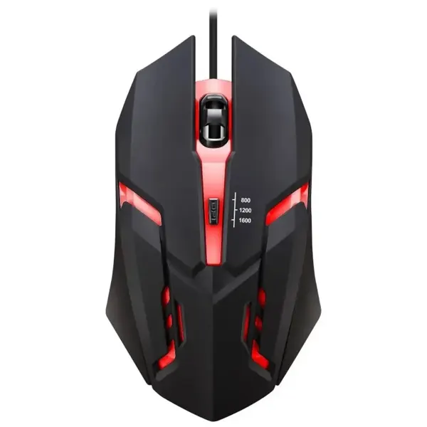 עכבר גיימינג חוטי עם תאורת RGB