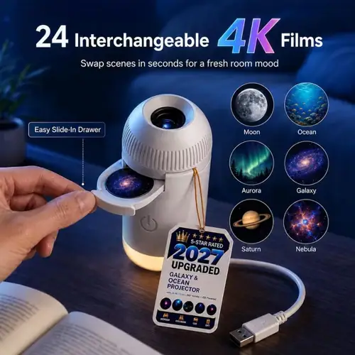 מקרן שמי כוכבים USB מתכוונן