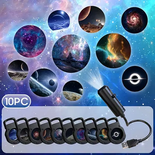 מקרן גלקסיה עם תמונות מתחלפות